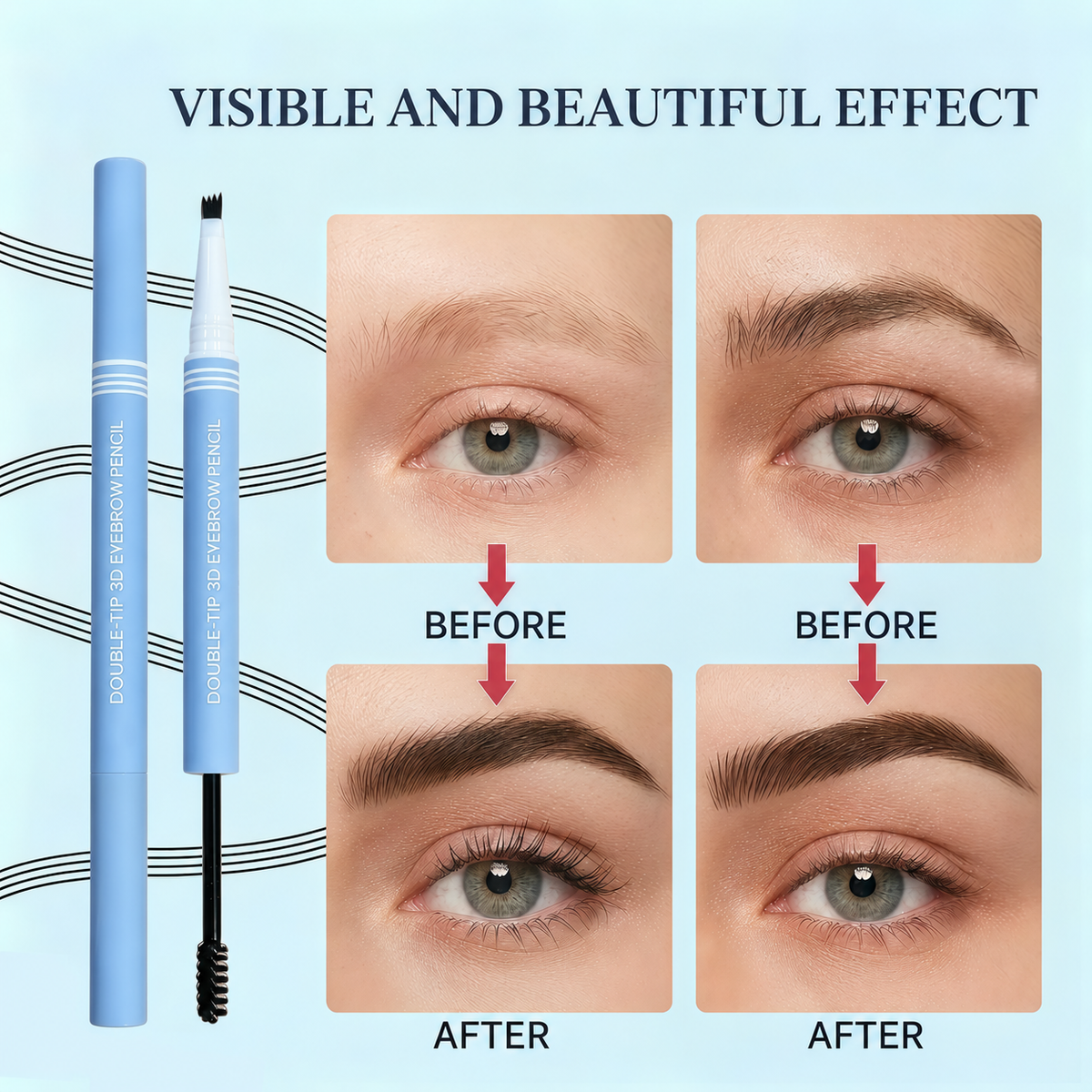 Tinted eyebrow gel