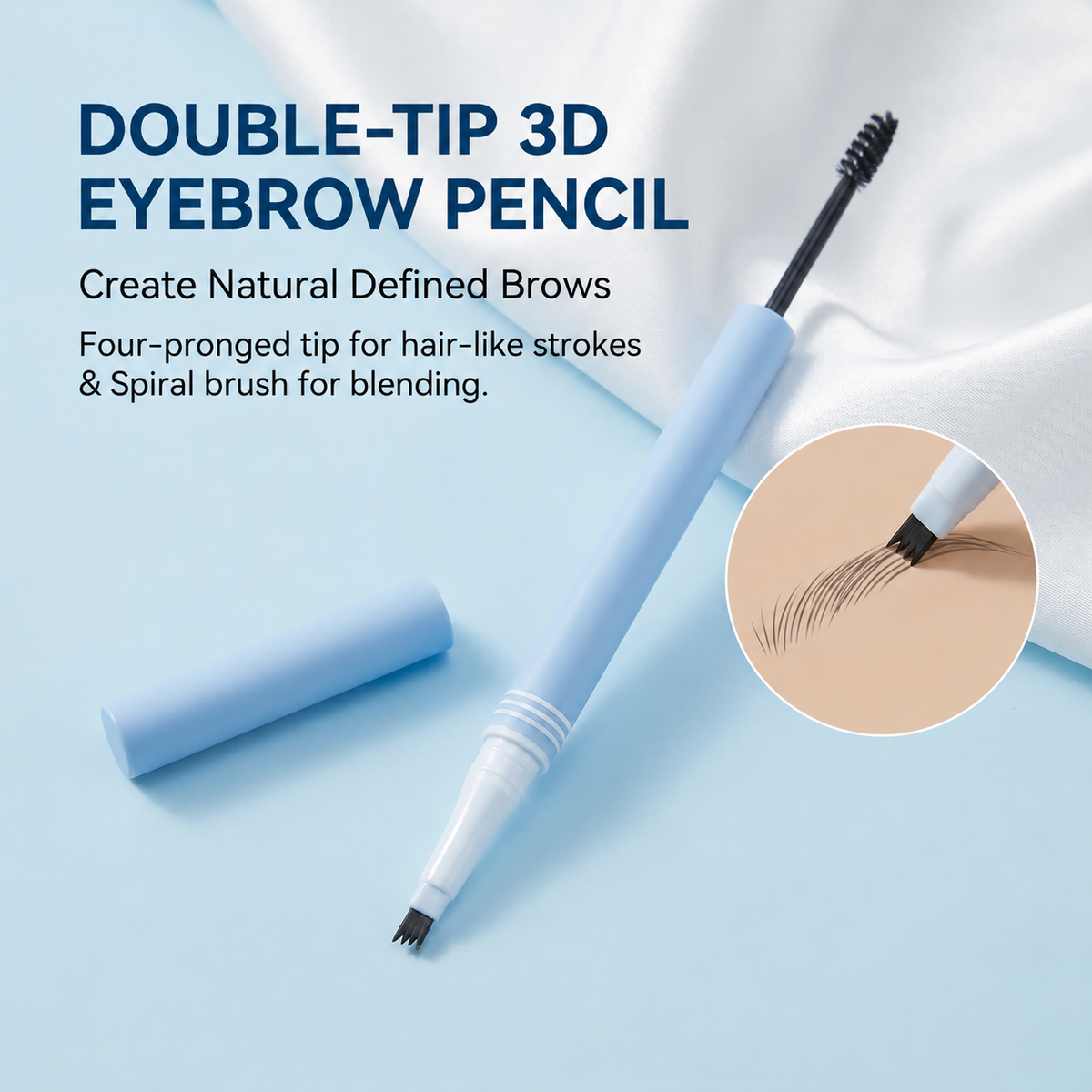How to use 2 in 1 eyebrow pen