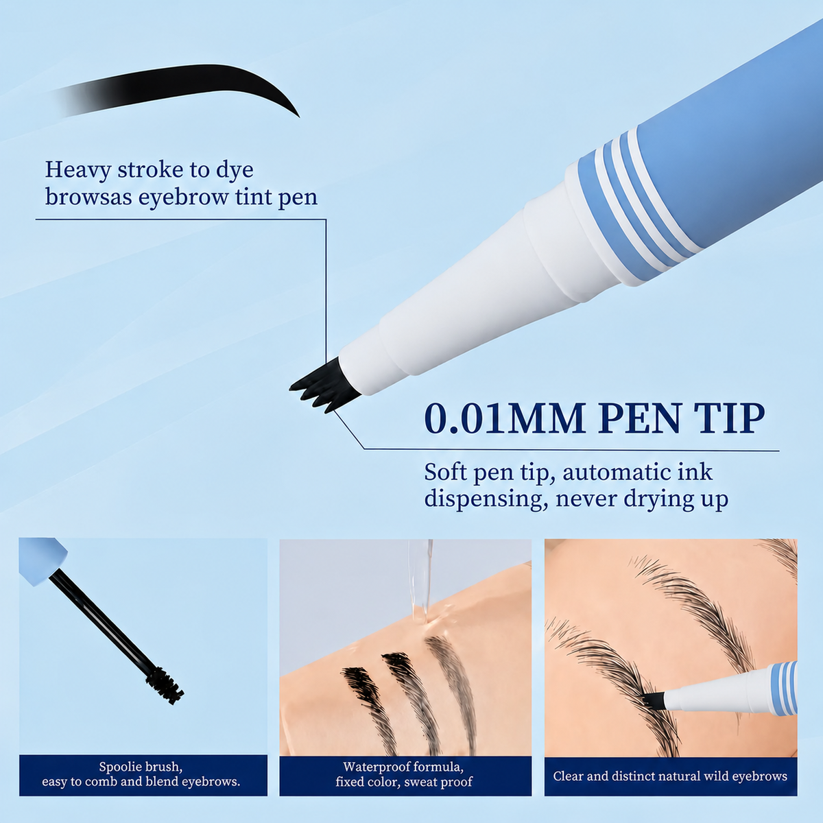 2 in 1 eyebrow pen